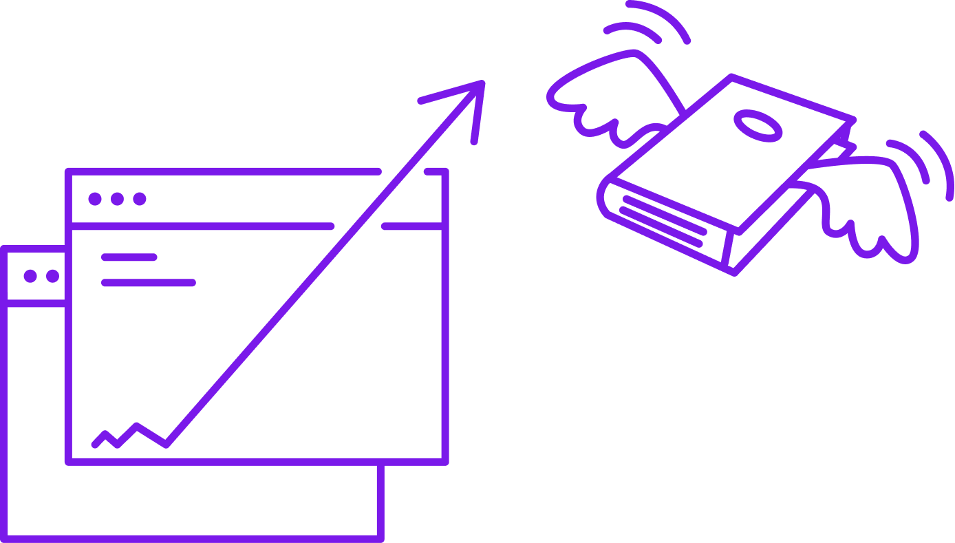Progress tracking visualization icon